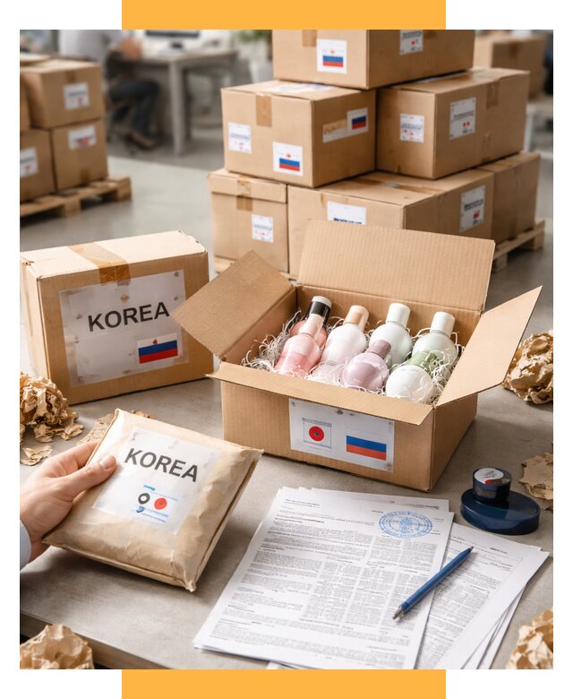 Доставка косметики из Кореи от 8843 р. под ключ | СетСервис-Щлк