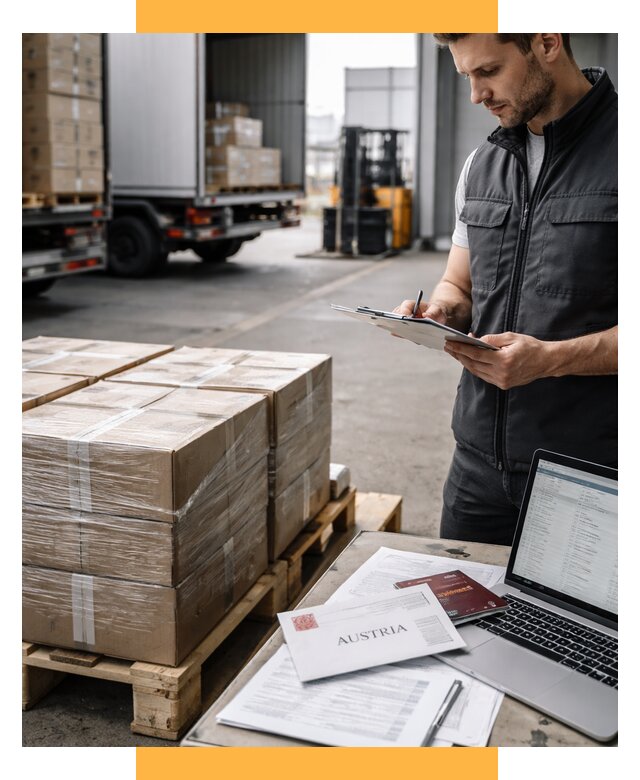 Доставка в Австрию от 67620 р. Логистика и экспорт СетСервис-Щлк