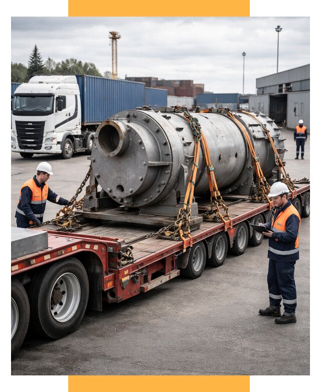 Перевозка тяжеловесных грузов под ключ от 156045 р. | СетСервис-Щлк