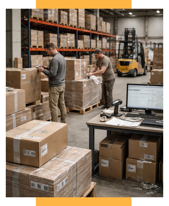 Склад консолидации в Европе от 6762 р., услуги СетСервис-Щлк